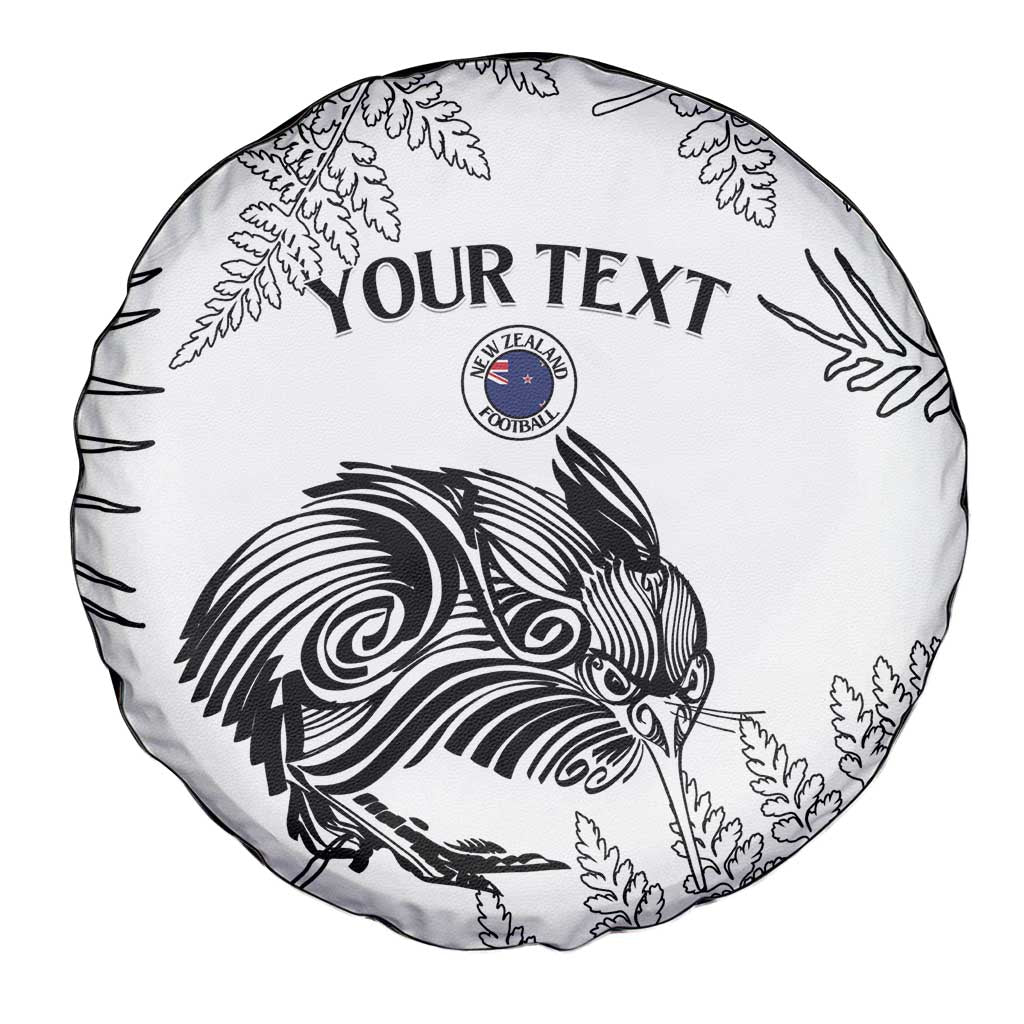 Custom New Zealand Kiwi Football Spare Tire Cover Aotearoa Silver Fern