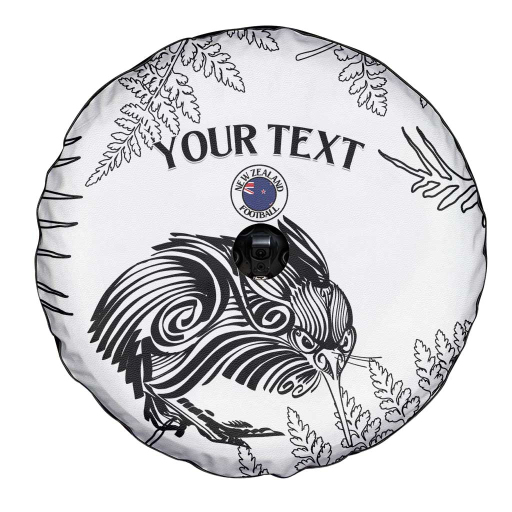 Custom New Zealand Kiwi Football Spare Tire Cover Aotearoa Silver Fern