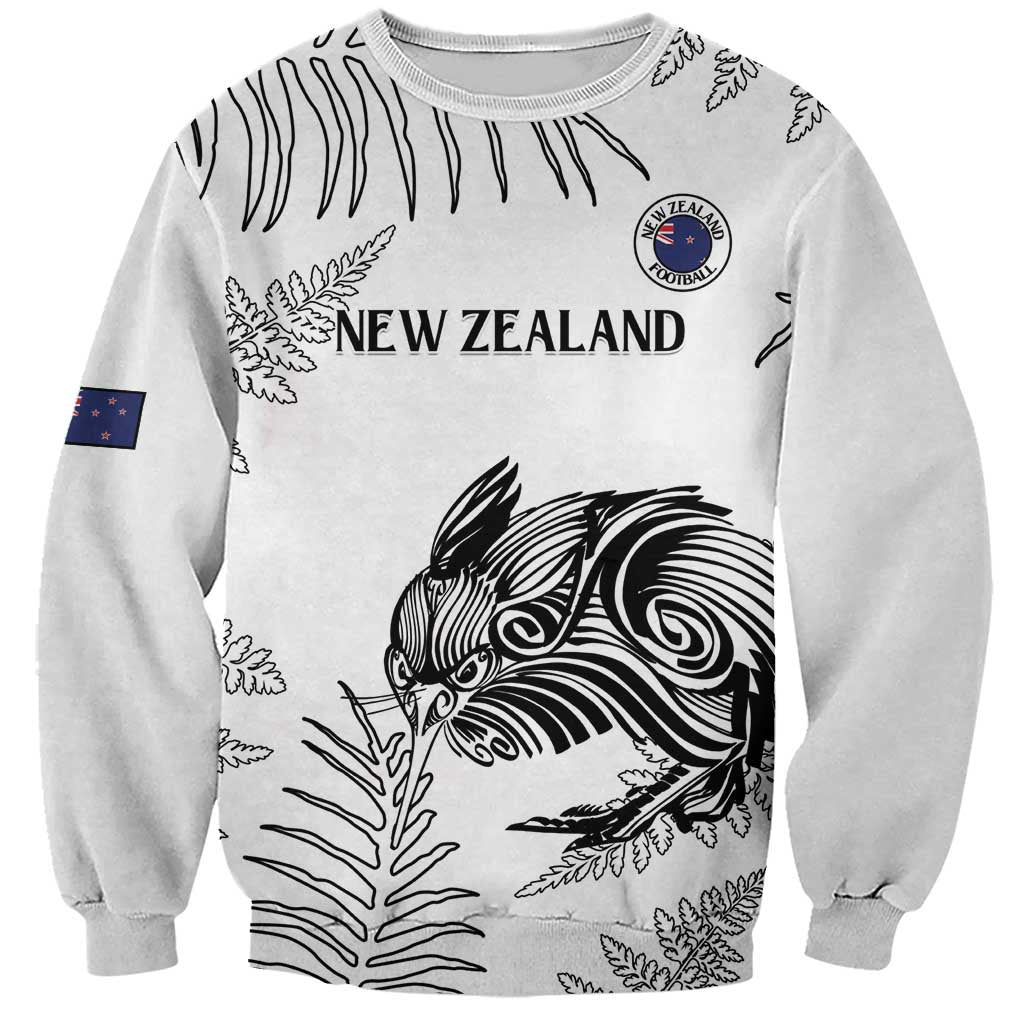 Custom New Zealand Kiwi Football Sweatshirt Aotearoa Silver Fern