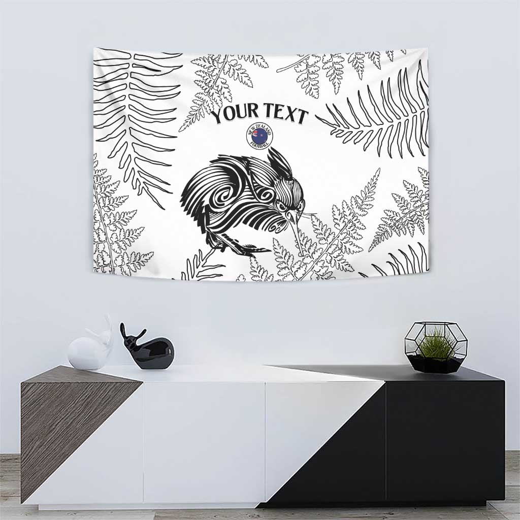 Custom New Zealand Kiwi Football Tapestry Aotearoa Silver Fern