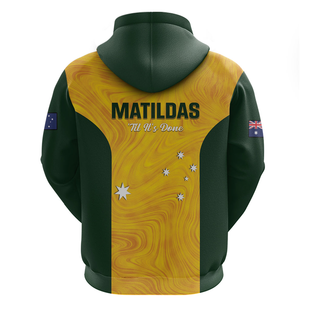 Australia Soccer Hoodie Foord Matildas - Gold Marble