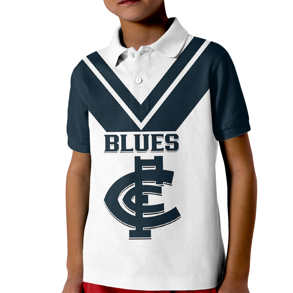 personalised-carlton-football-2023-kid-polo-shirt-go-blues-white-simple-style