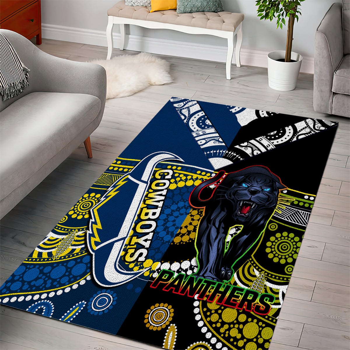 custom-panthers-and-cowboys-rugby-area-rug-aboriginal-version