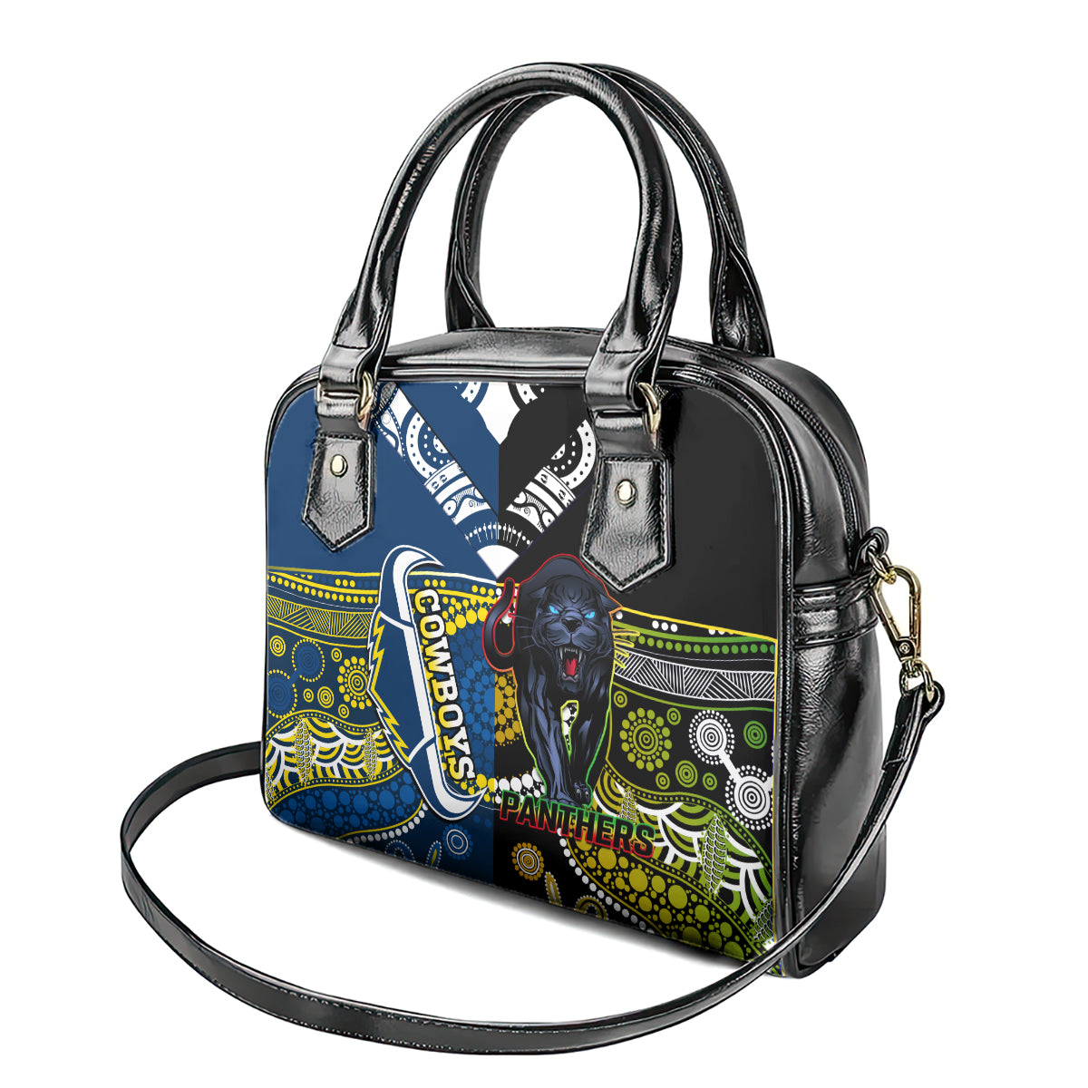 custom-panthers-and-cowboys-rugby-shoulder-handbag-aboriginal-version