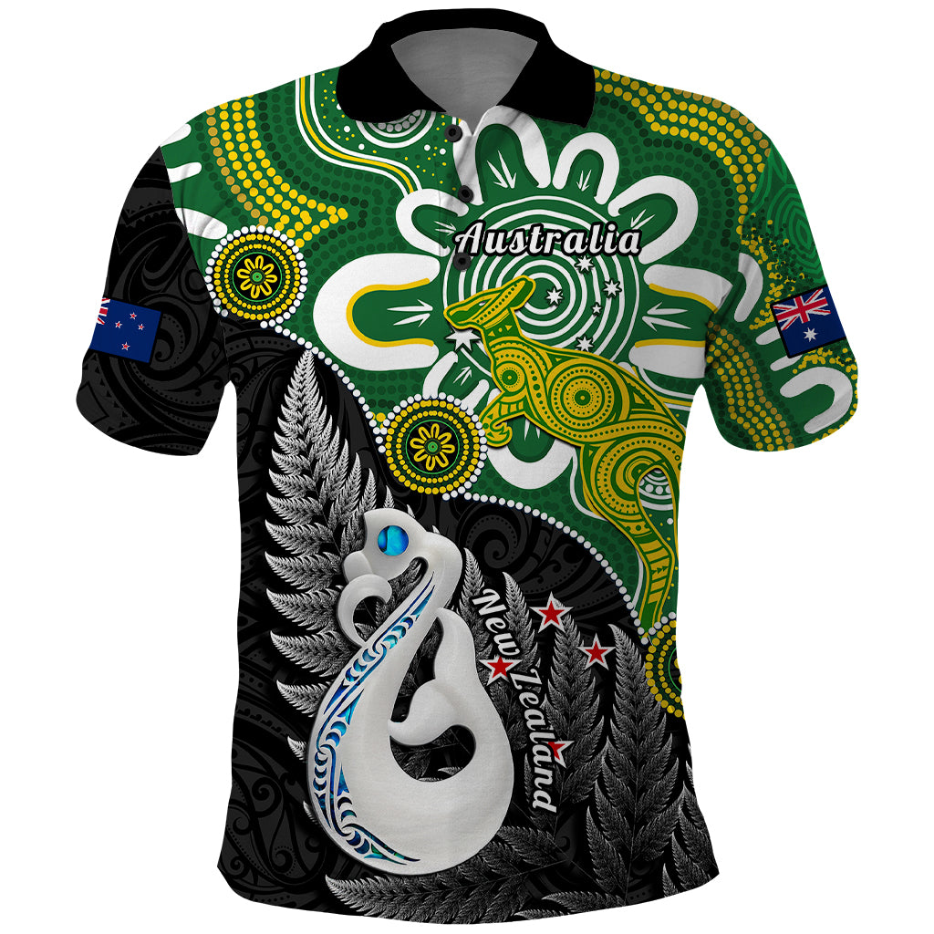 personalised-new-zealand-and-australia-polo-shirt-aboriginal-mix-aotearoa-maori-unique-style