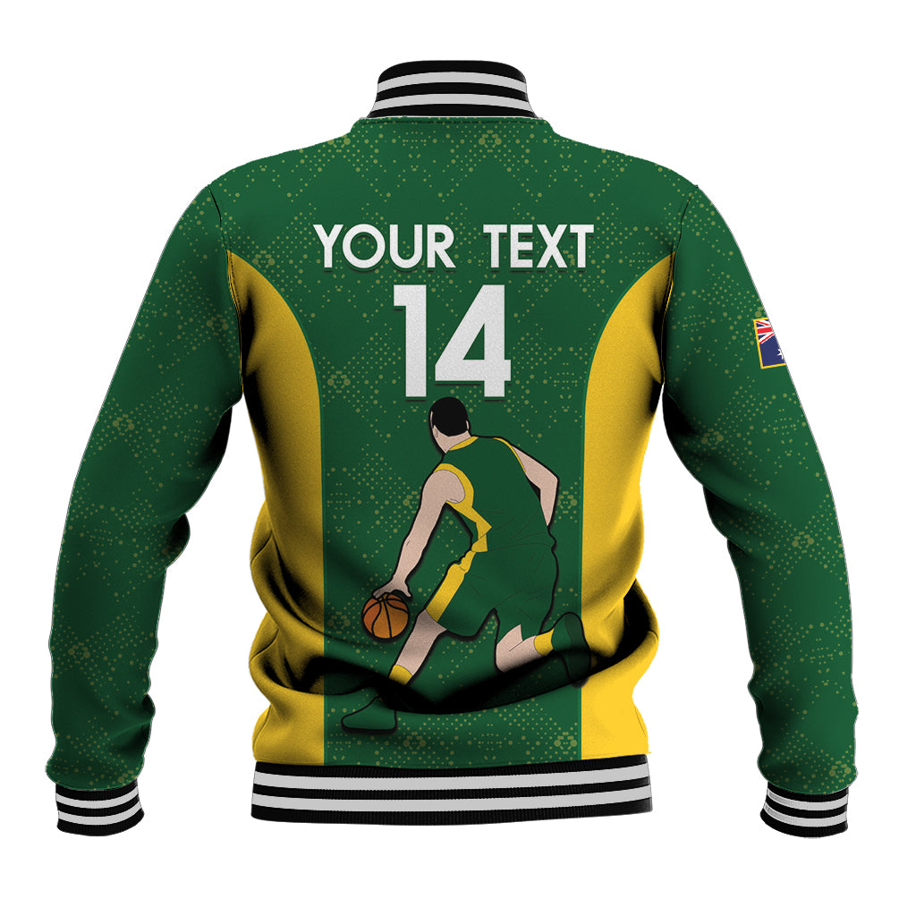 Custom Australia Basketball Baseball Jacket Go Champions Aussie Boomers National Color