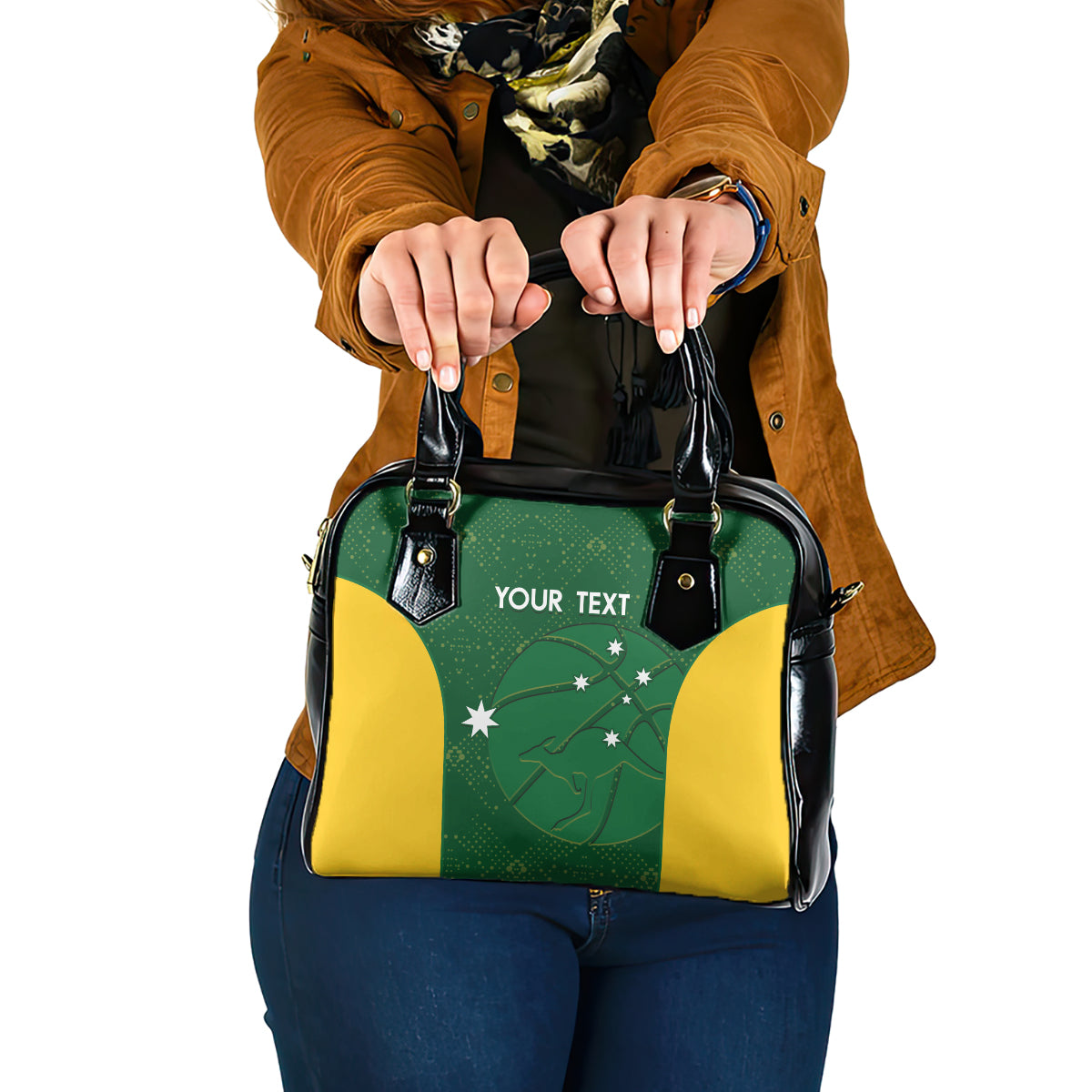 Custom Australia Basketball Shoulder Handbag Go Champions Aussie Boomers National Color