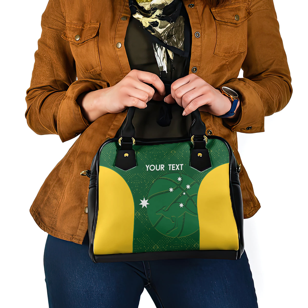 Custom Australia Basketball Shoulder Handbag Go Champions Aussie Boomers National Color