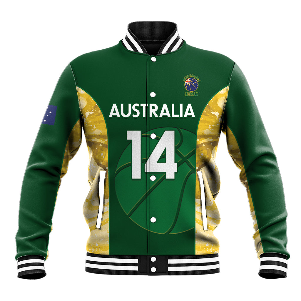 Custom Australia Basketball Baseball Jacket Go Champions Aussie Opals National Color