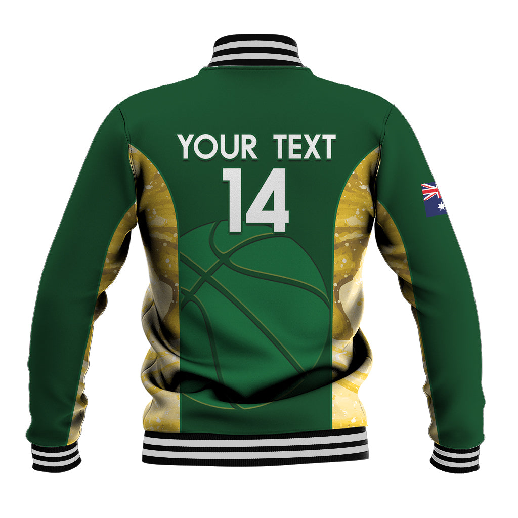 Custom Australia Basketball Baseball Jacket Go Champions Aussie Opals National Color