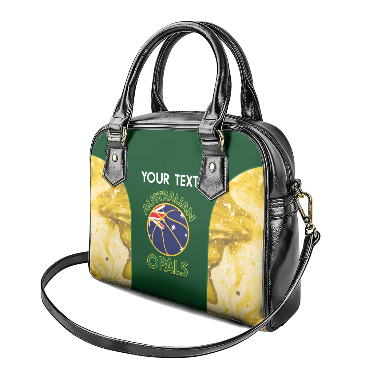 Custom Australia Basketball Shoulder Handbag Go Champions Aussie Opals National Color