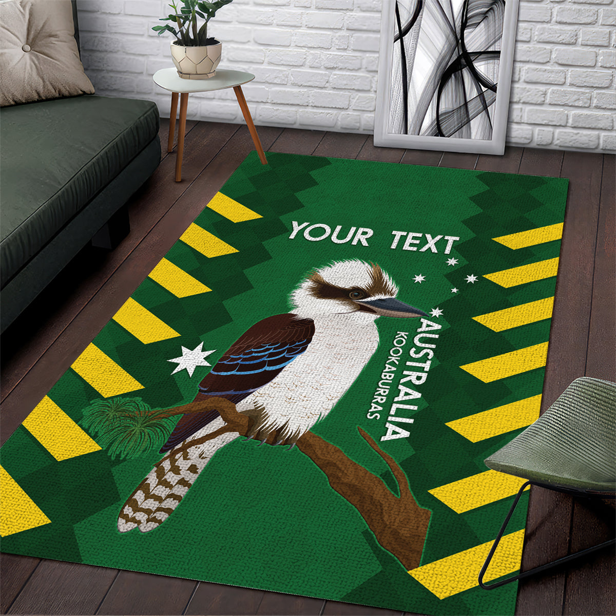 Custom Australia Field Hockey Area Rug Go Champions Kookaburras National Color