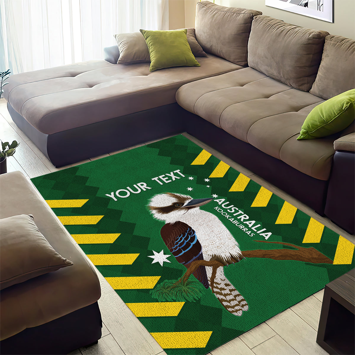 Custom Australia Field Hockey Area Rug Go Champions Kookaburras National Color