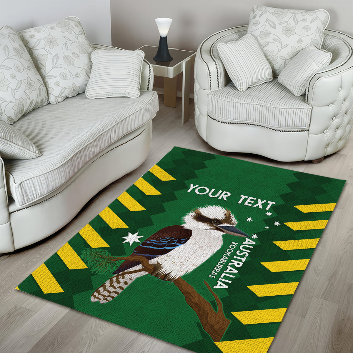 Custom Australia Field Hockey Area Rug Go Champions Kookaburras National Color