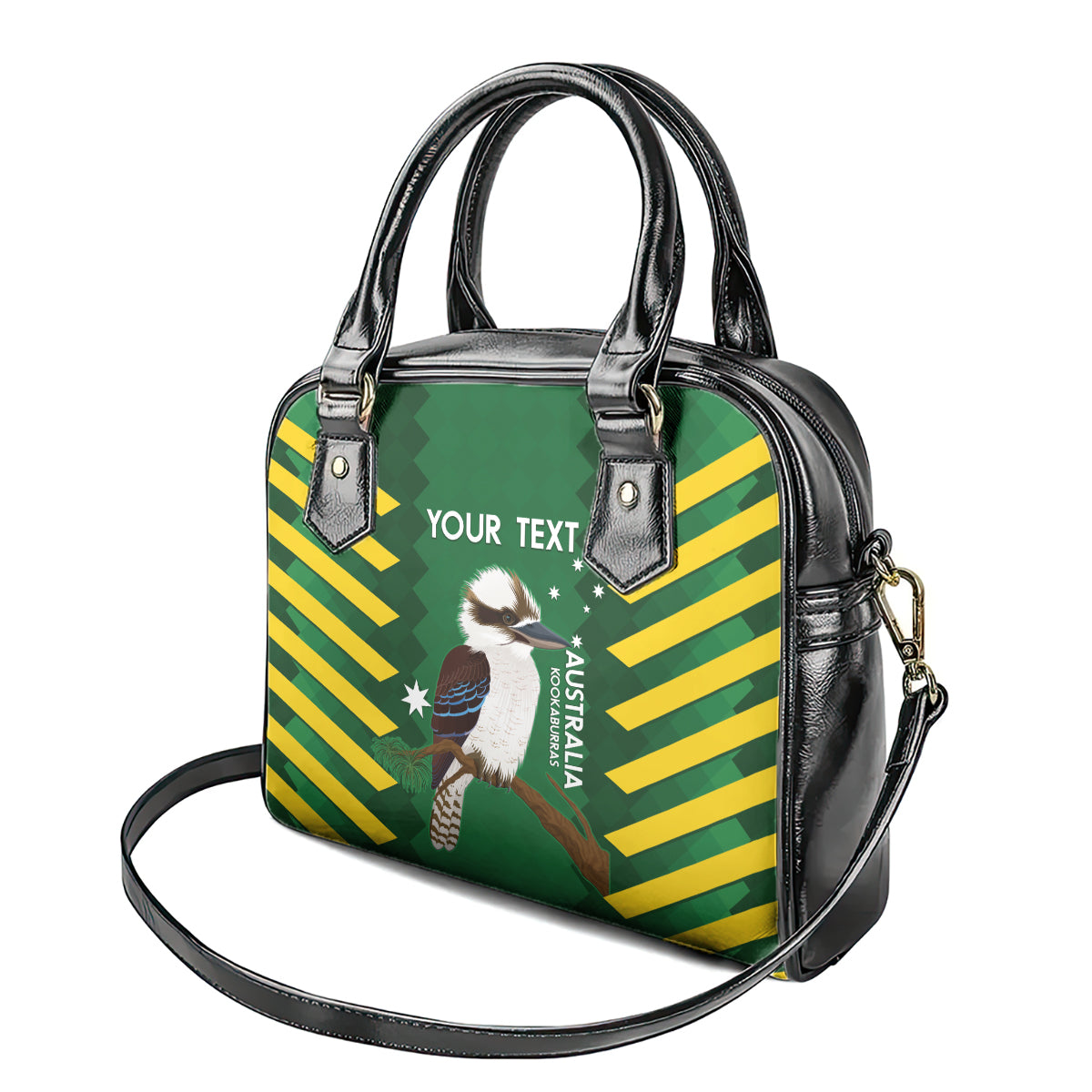 Custom Australia Field Hockey Shoulder Handbag Go Champions Kookaburras National Color