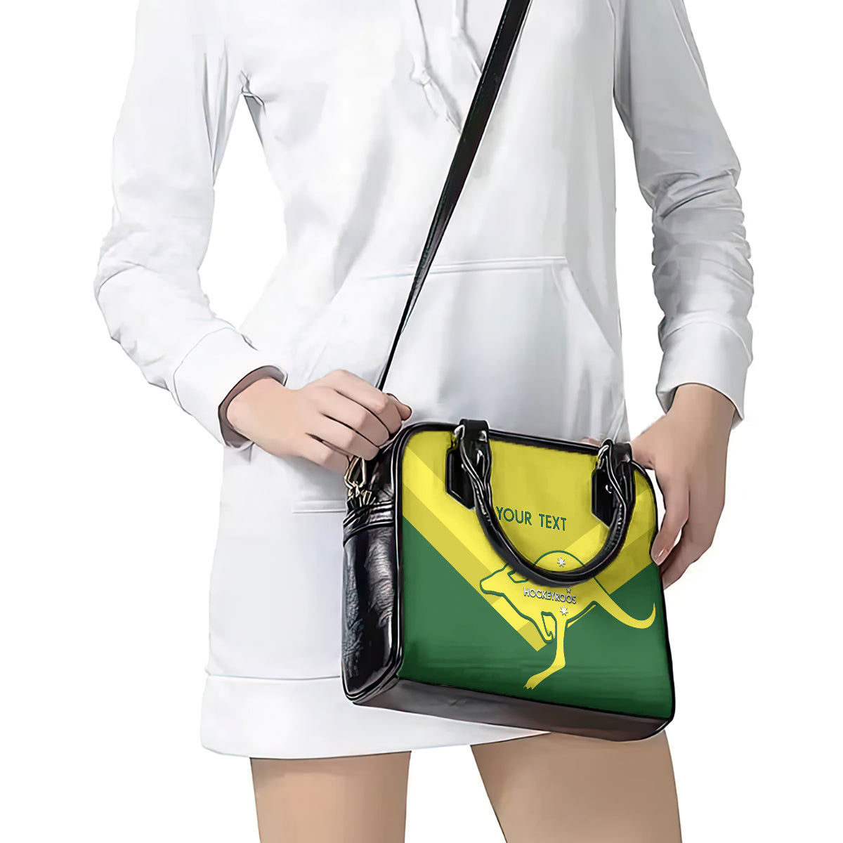 Custom Australia Field Hockey Shoulder Handbag Go Champions Hockeyroos National Color