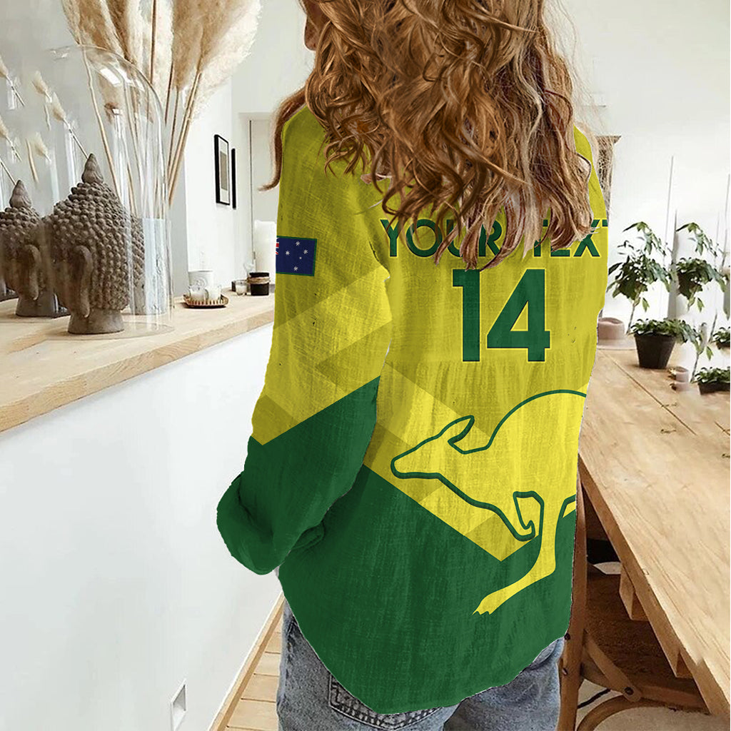 Custom Australia Field Hockey Women Casual Shirt Go Champions Hockeyroos National Color