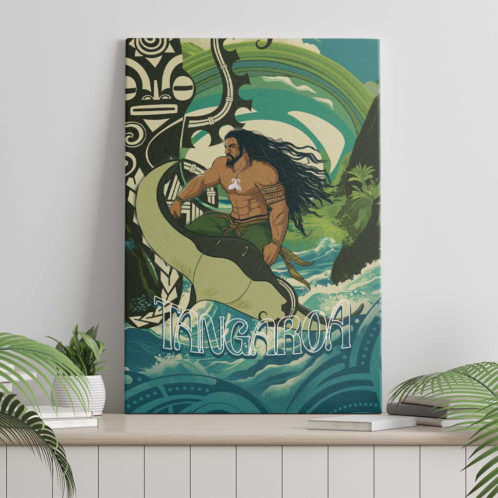 Aotearoa Tangaroa Atua Canvas Wall Art New Zealand God Of The Ocean