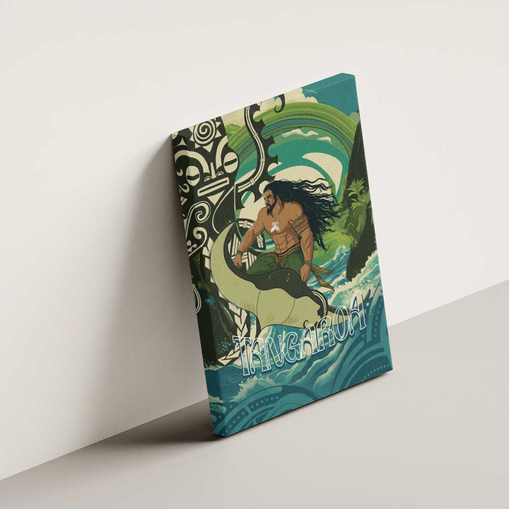 Aotearoa Tangaroa Atua Canvas Wall Art New Zealand God Of The Ocean