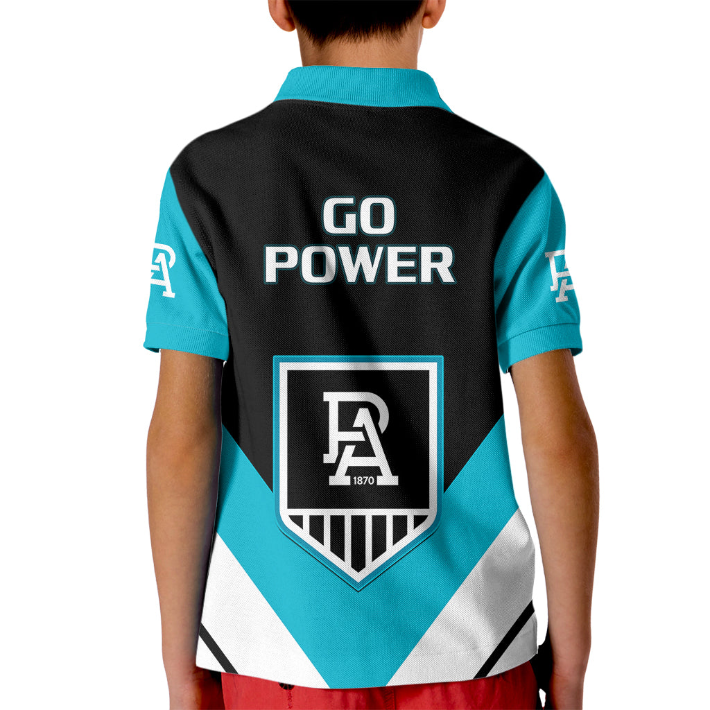 port-adelaide-football-2023-kid-polo-shirt-go-power-sporty-style