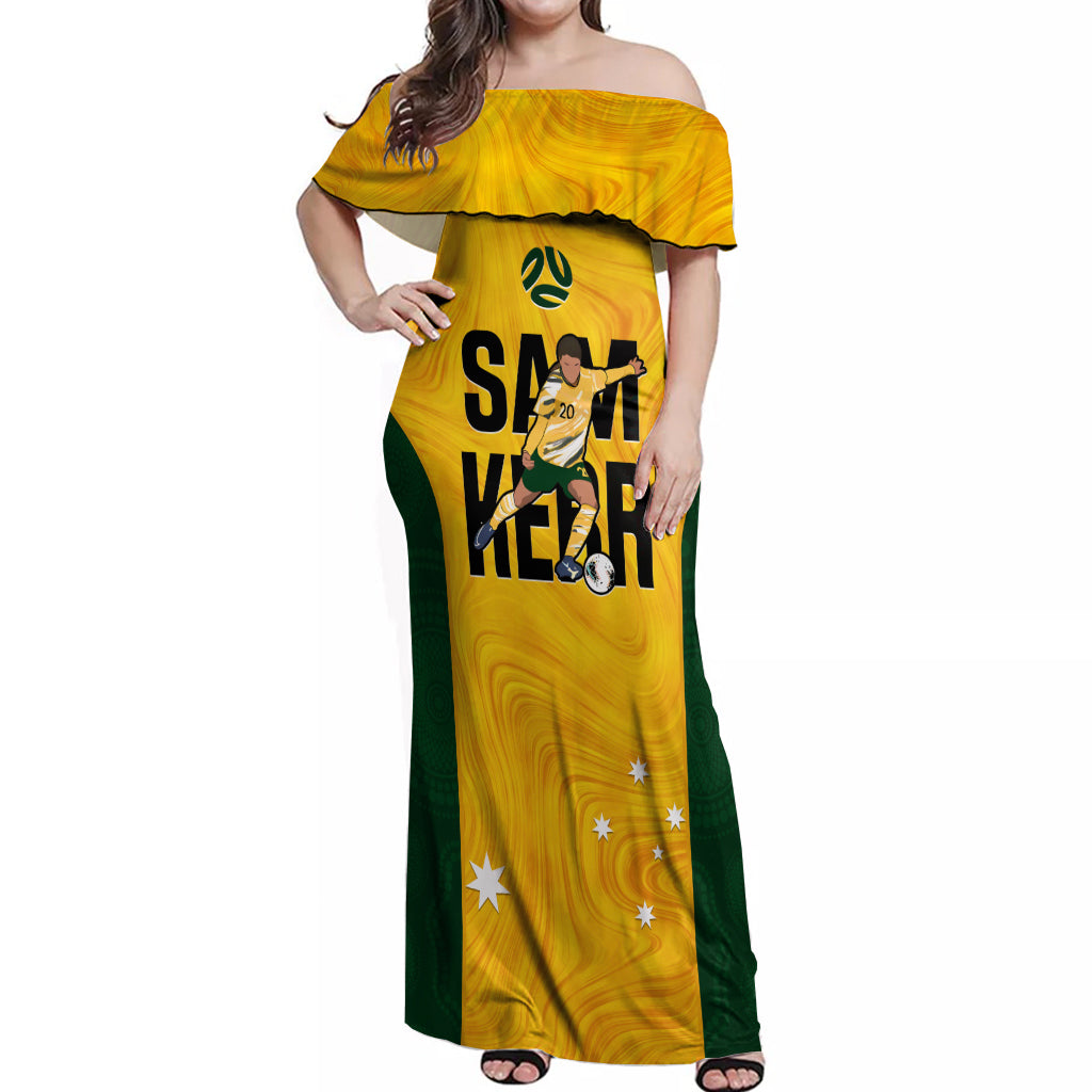 australia-soccer-off-shoulder-maxi-dress-sam-kerr-matildas-proud-2023-world-cup-yellow