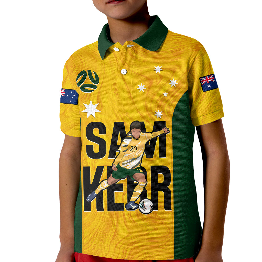 custom-australia-soccer-kid-polo-shirt-sam-kerr-matildas-proud-2023-world-cup-yellow