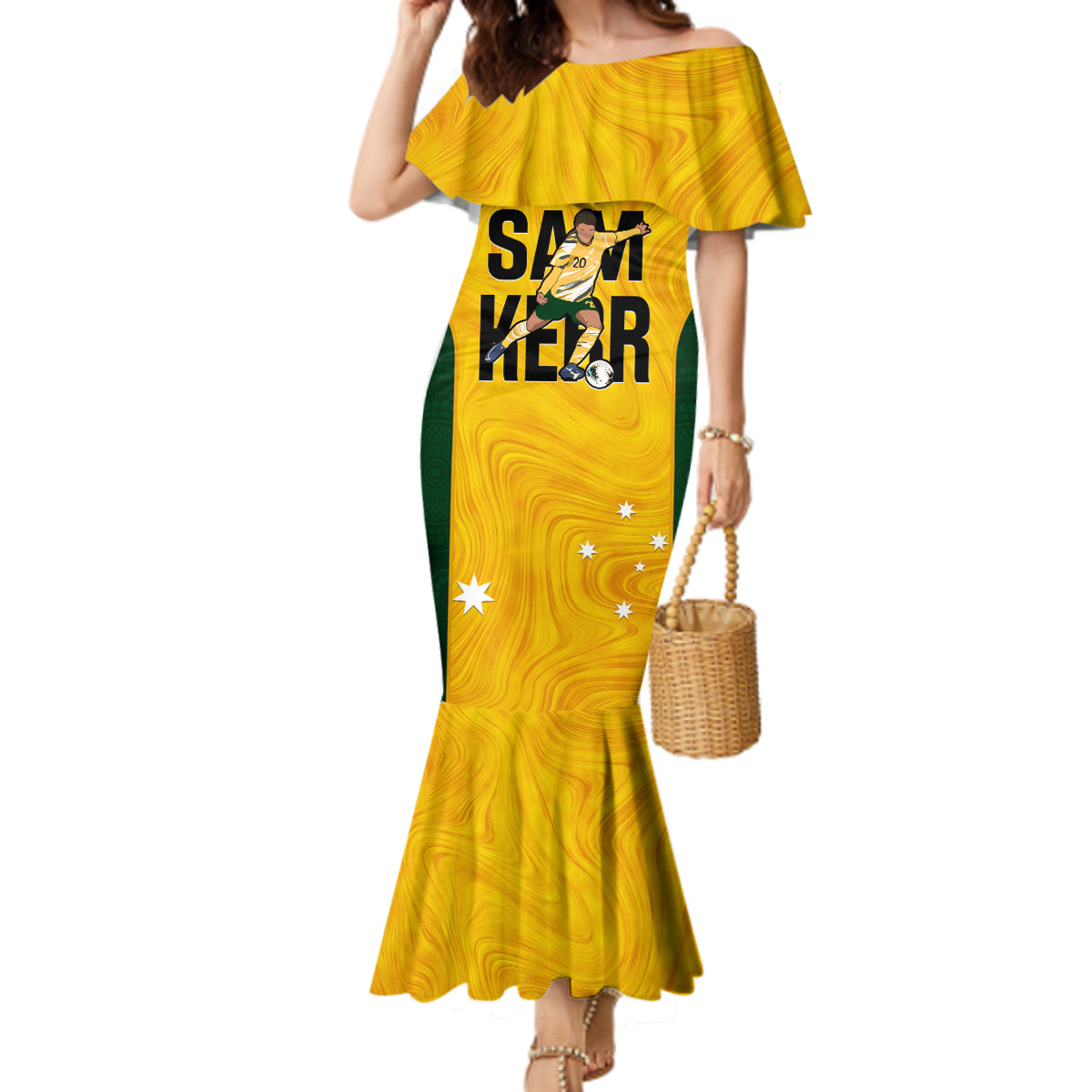 custom-australia-soccer-mermaid-dress-sam-kerr-matildas-proud-2023-world-cup-yellow