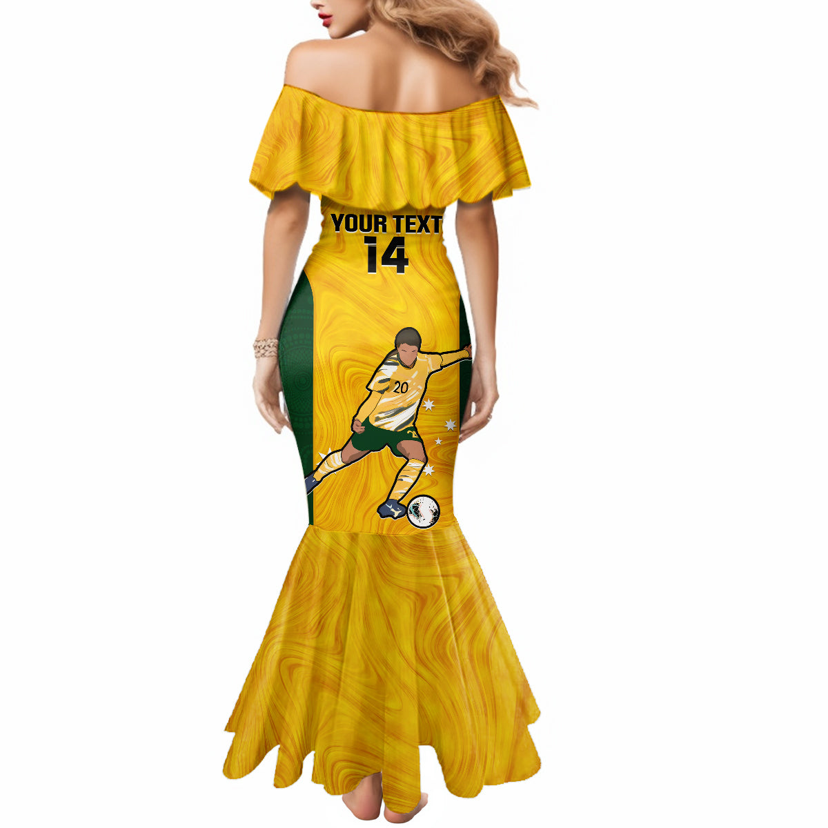 custom-australia-soccer-mermaid-dress-sam-kerr-matildas-proud-2023-world-cup-yellow