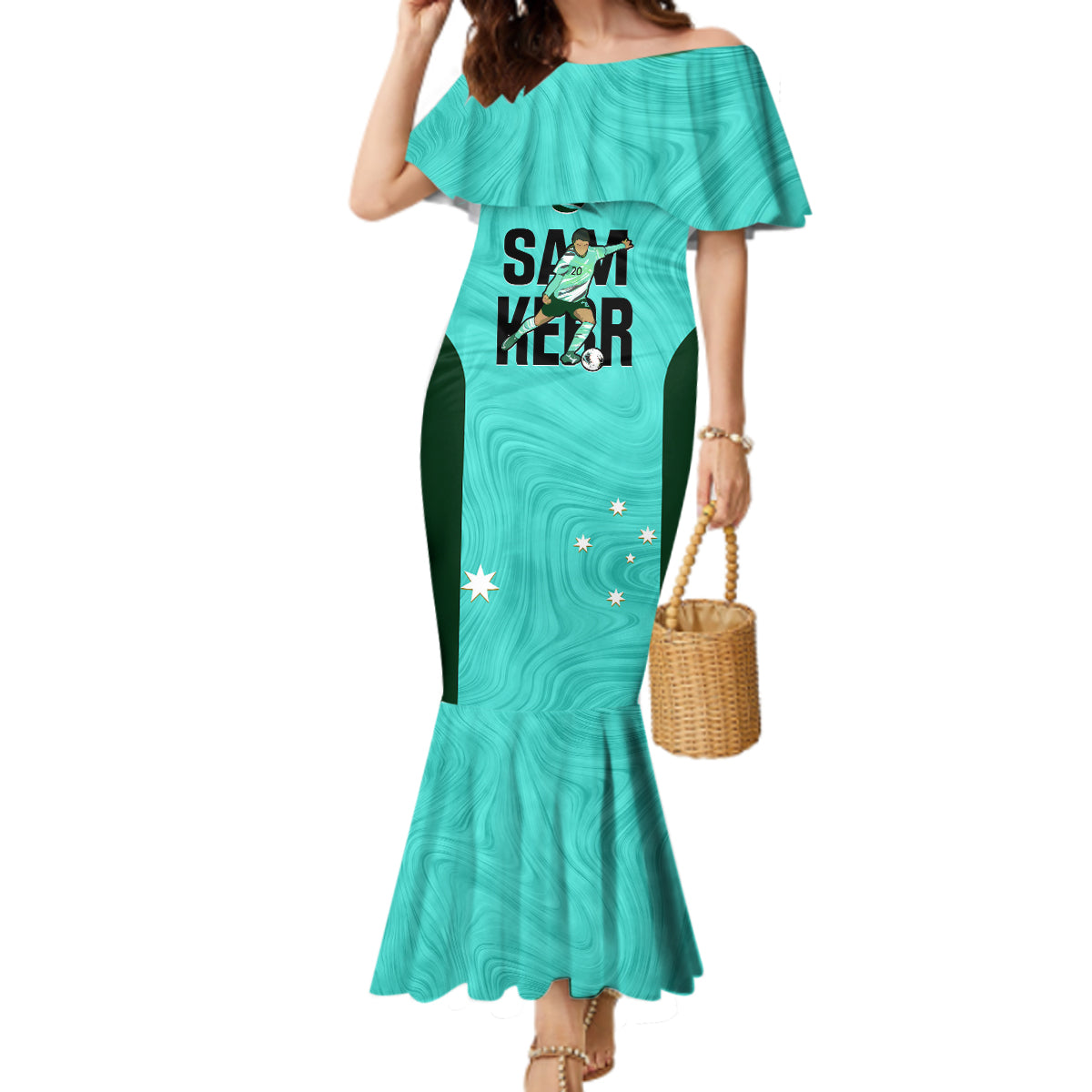 australia-soccer-mermaid-dress-sam-kerr-matildas-proud-2023-world-cup-turquoise