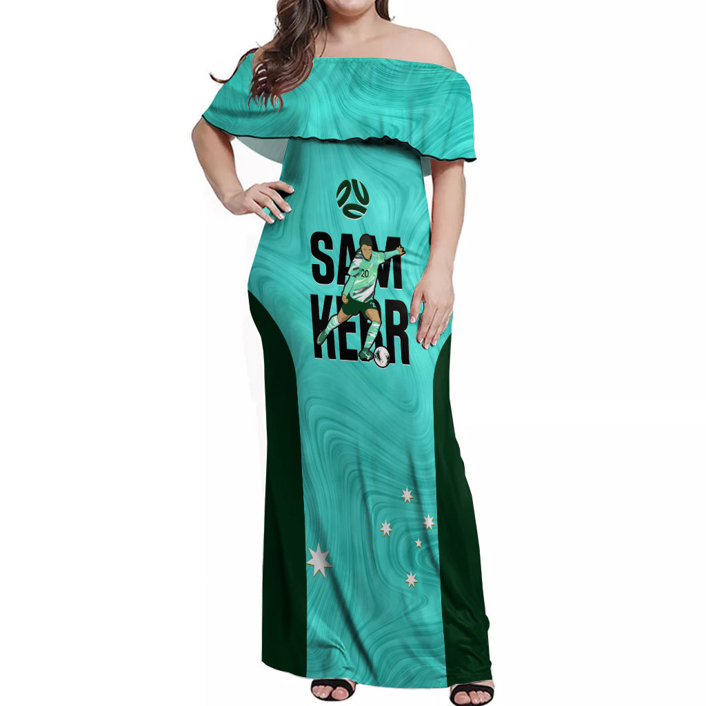 australia-soccer-off-shoulder-maxi-dress-sam-kerr-matildas-proud-2023-world-cup-turquoise