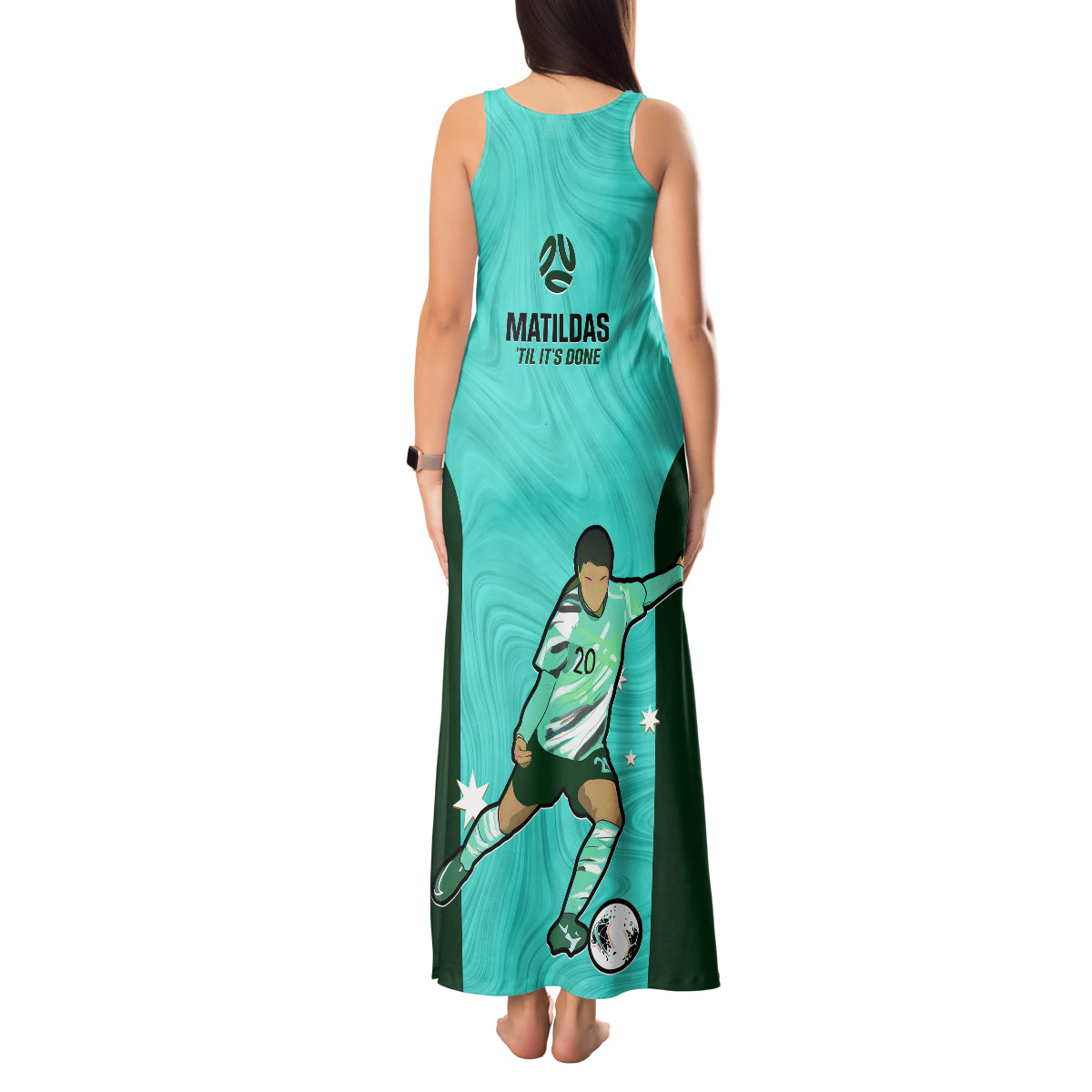 australia-soccer-tank-maxi-dress-sam-kerr-matildas-proud-2023-world-cup-turquoise