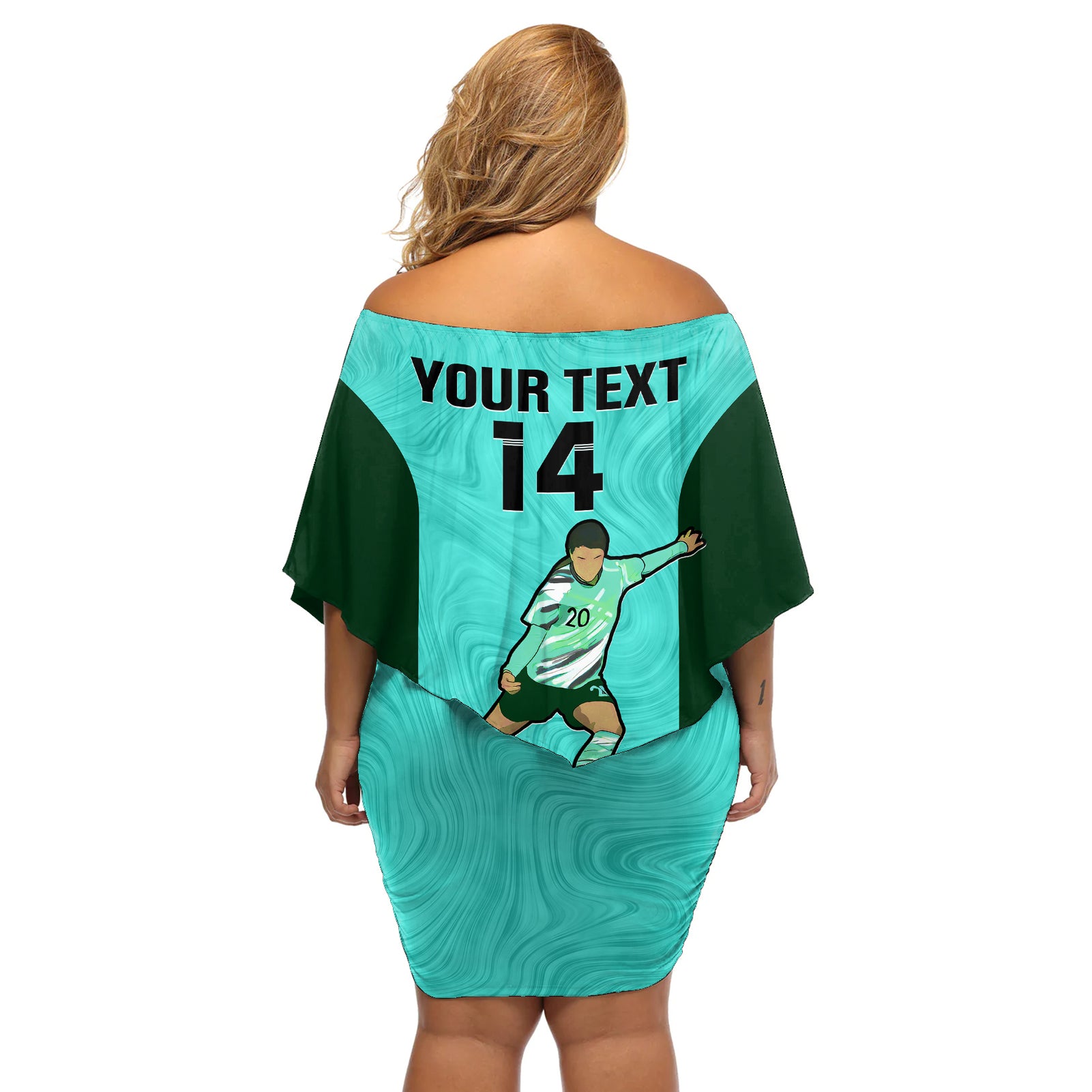 custom-australia-soccer-off-shoulder-short-dress-sam-kerr-matildas-proud-2023-world-cup-turquoise