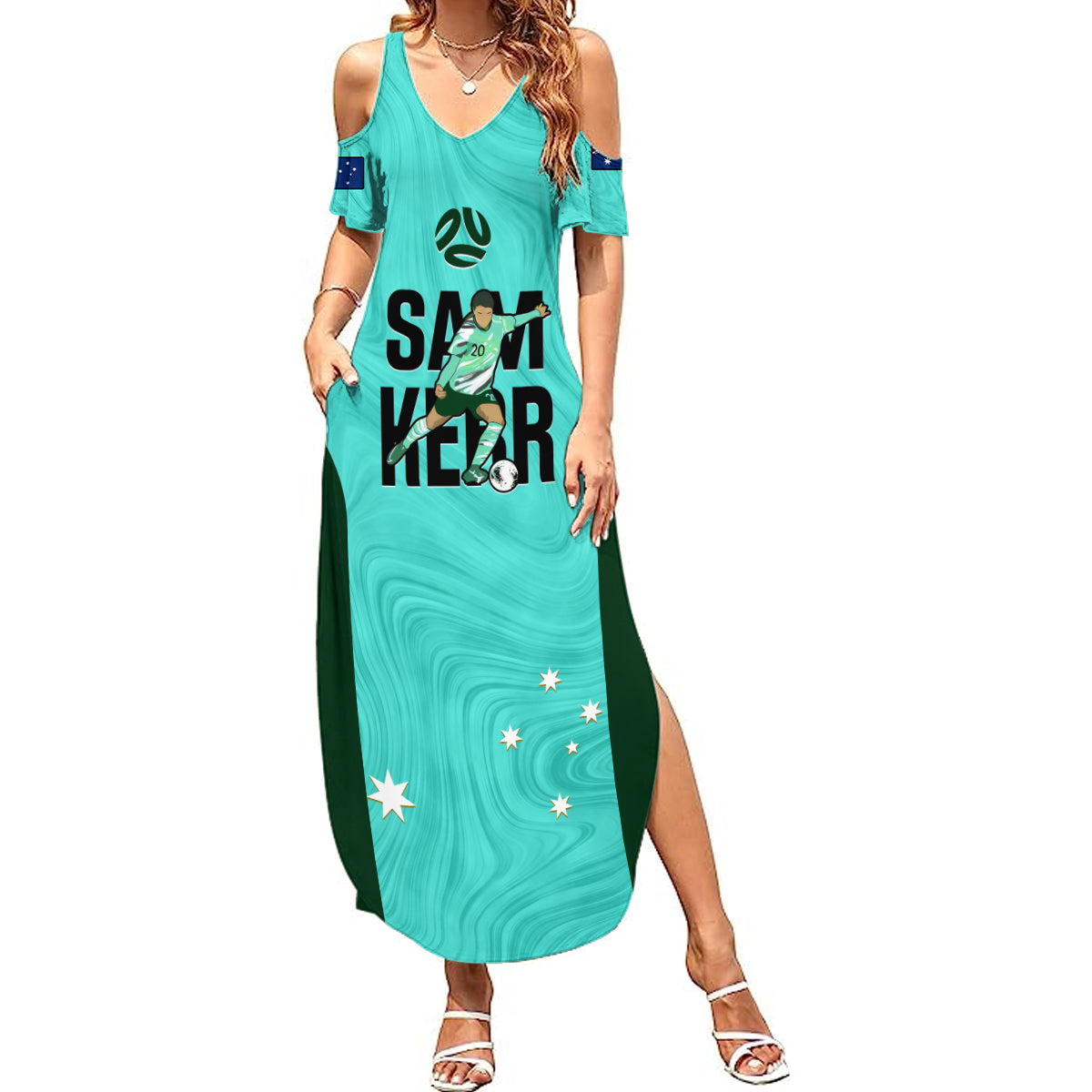 custom-australia-soccer-summer-maxi-dress-sam-kerr-matildas-proud-2023-world-cup-turquoise