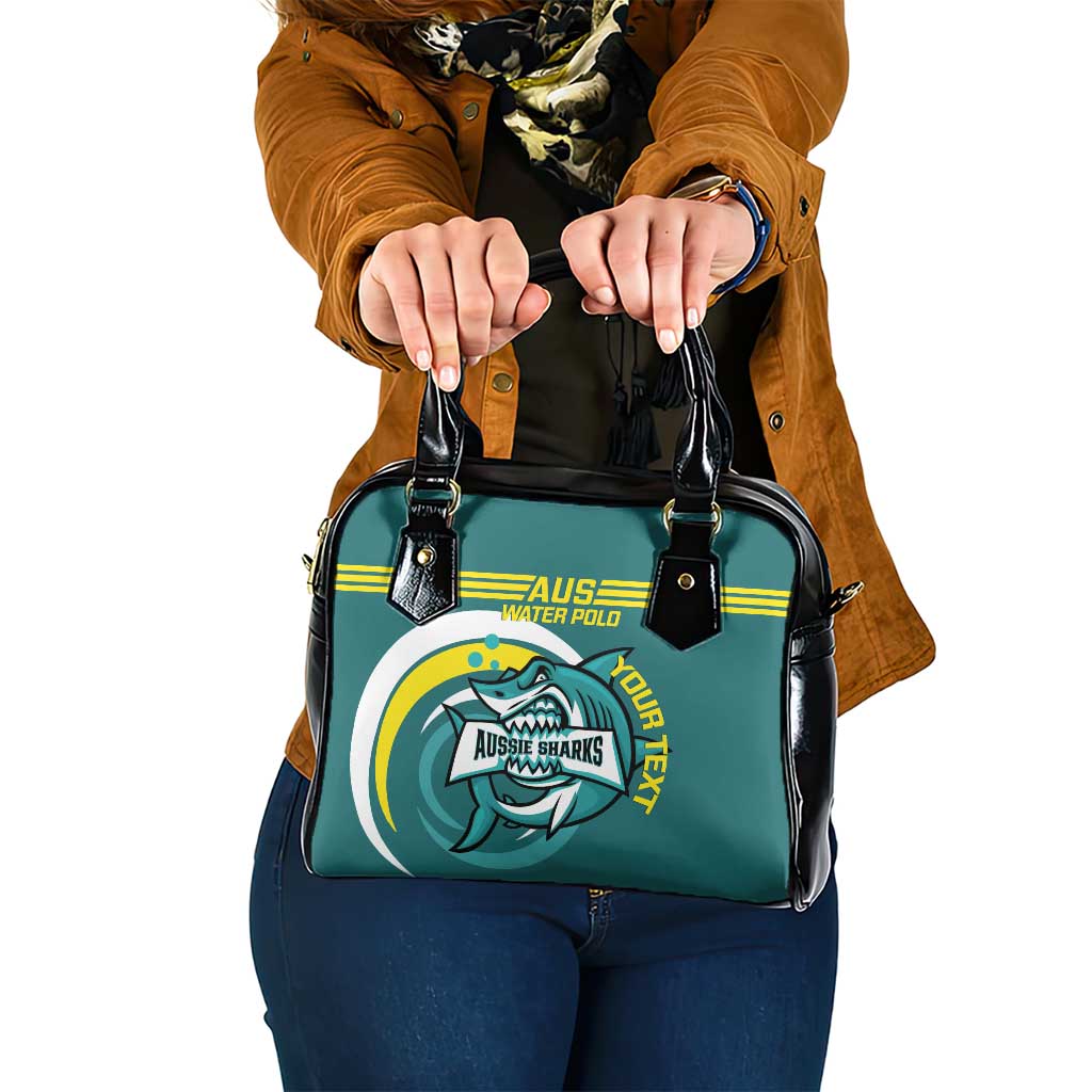 Custom Australia Water Polo 2024 Shoulder Handbag Aussie Shark Sporty Version