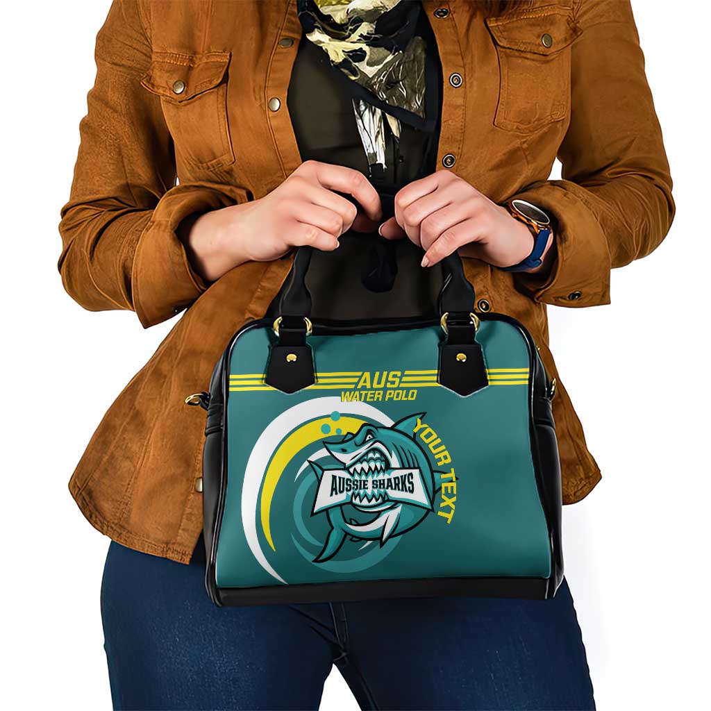 Custom Australia Water Polo 2024 Shoulder Handbag Aussie Shark Sporty Version