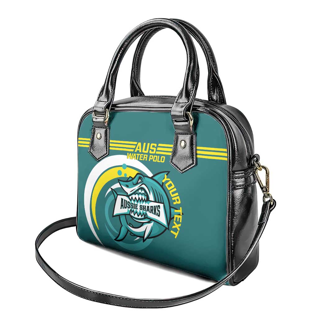 Custom Australia Water Polo 2024 Shoulder Handbag Aussie Shark Sporty Version