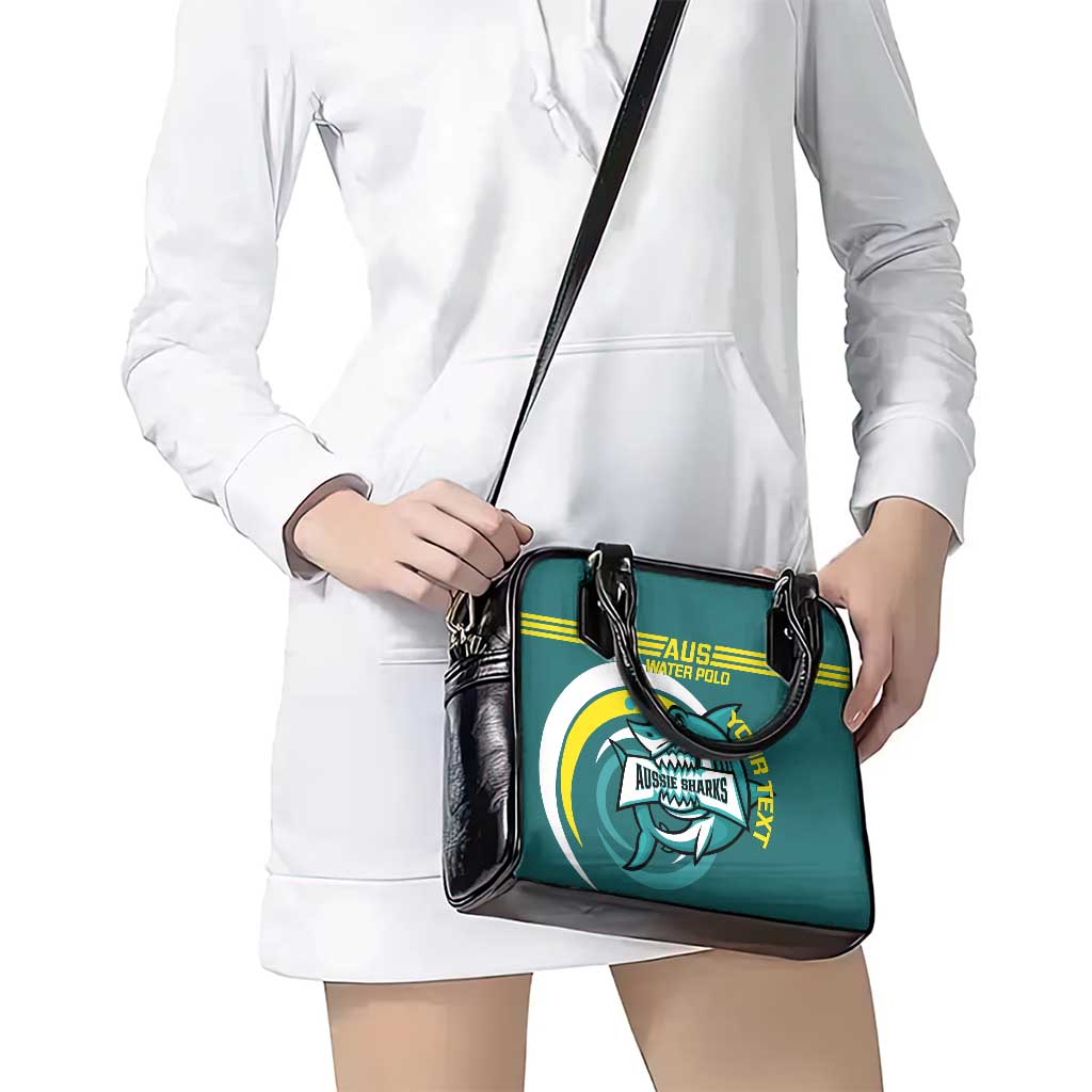 Custom Australia Water Polo 2024 Shoulder Handbag Aussie Shark Sporty Version