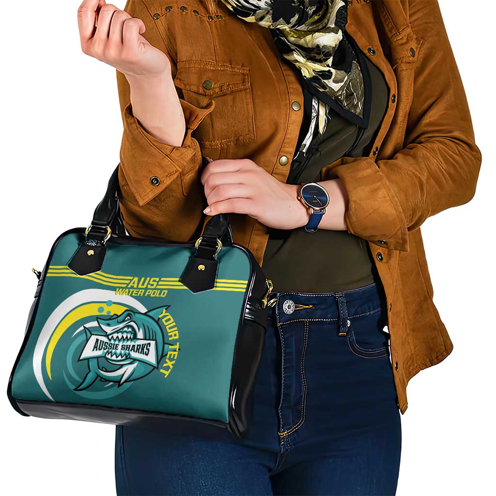 Custom Australia Water Polo 2024 Shoulder Handbag Aussie Shark Sporty Version