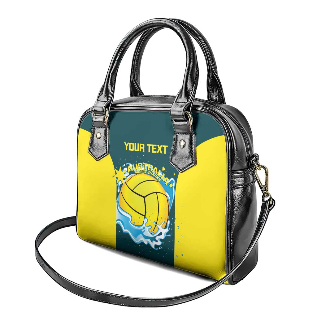 Custom Australia Water Polo 2024 Shoulder Handbag Aussie Shark National Color Version