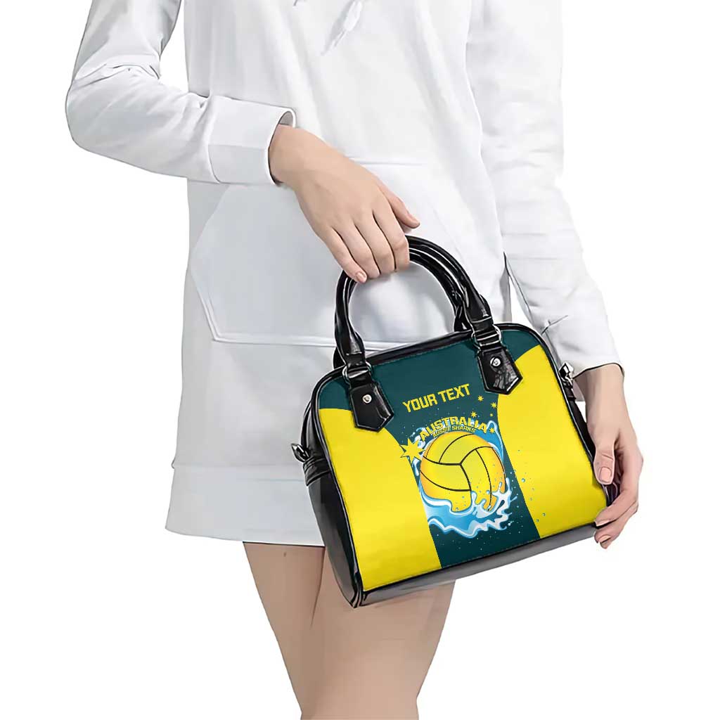 Custom Australia Water Polo 2024 Shoulder Handbag Aussie Shark National Color Version