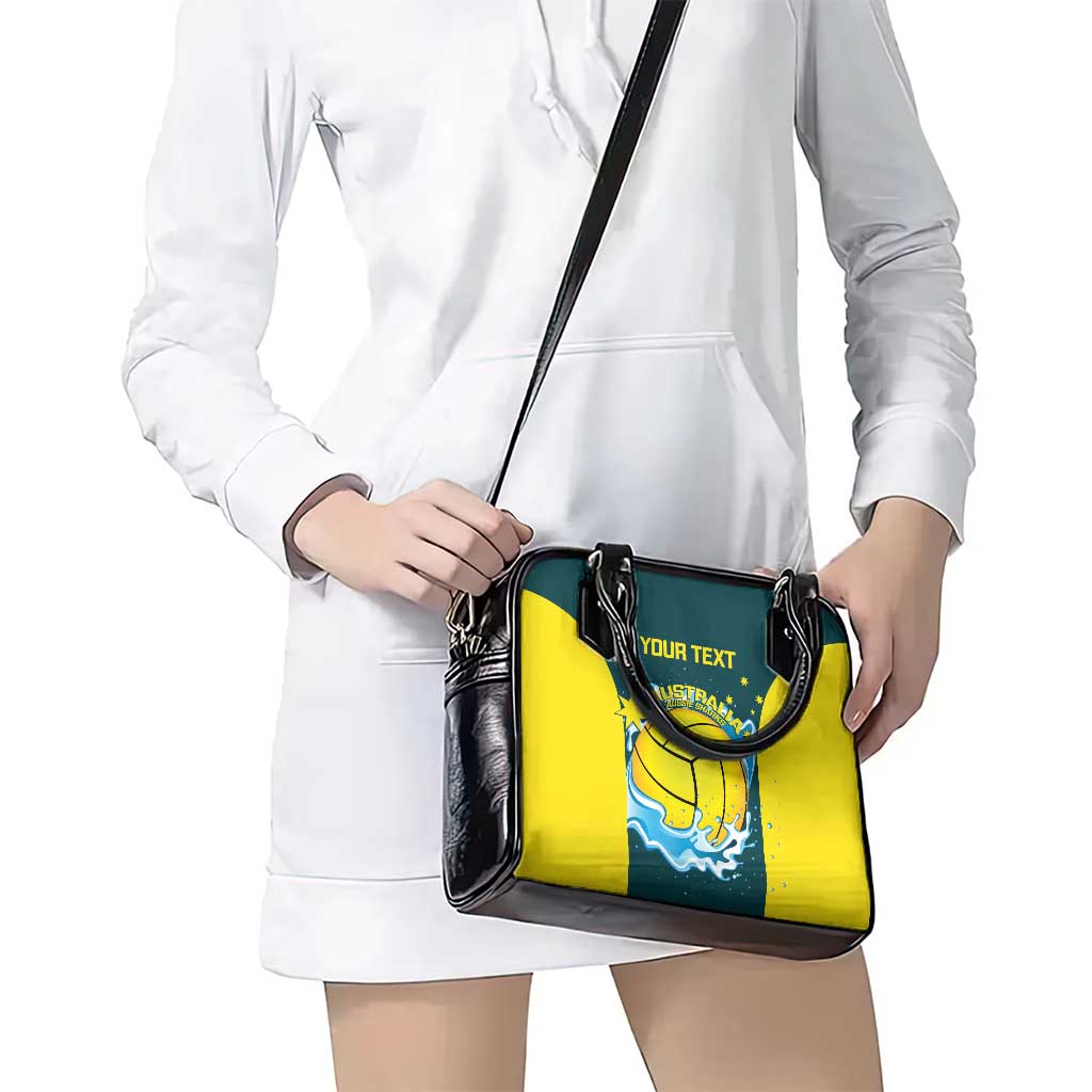 Custom Australia Water Polo 2024 Shoulder Handbag Aussie Shark National Color Version