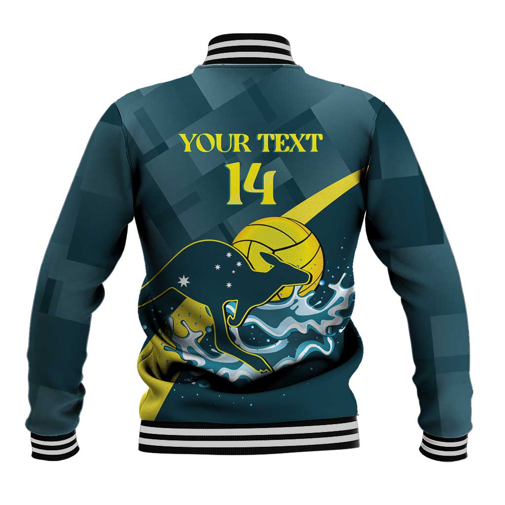 Custom Australia Water Polo 2024 Baseball Jacket Aussie Stingers Kangaroo Sporty Version