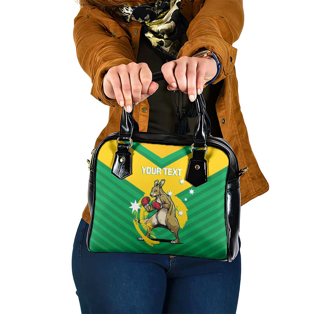 Personalised Australia Boxing Kangaroo Shoulder Handbag Aussie Pride National Color