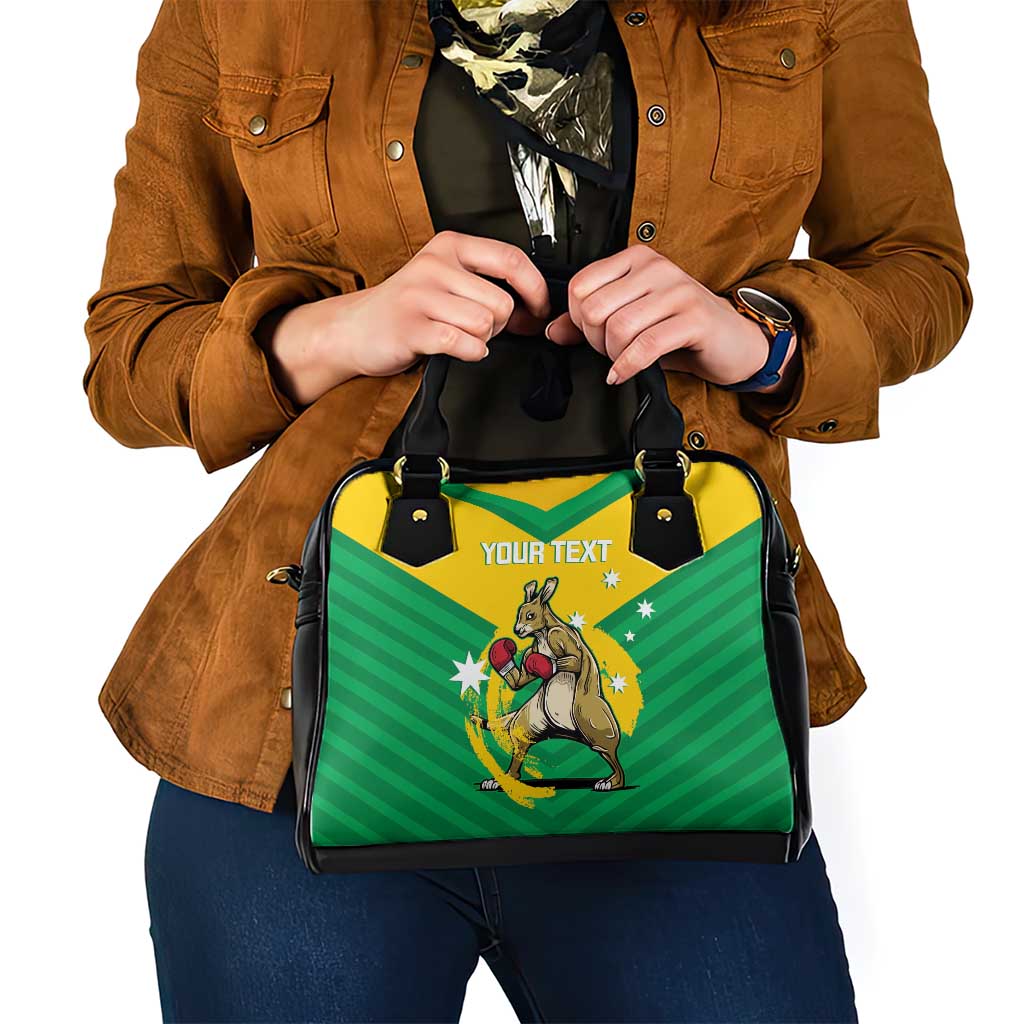 Personalised Australia Boxing Kangaroo Shoulder Handbag Aussie Pride National Color