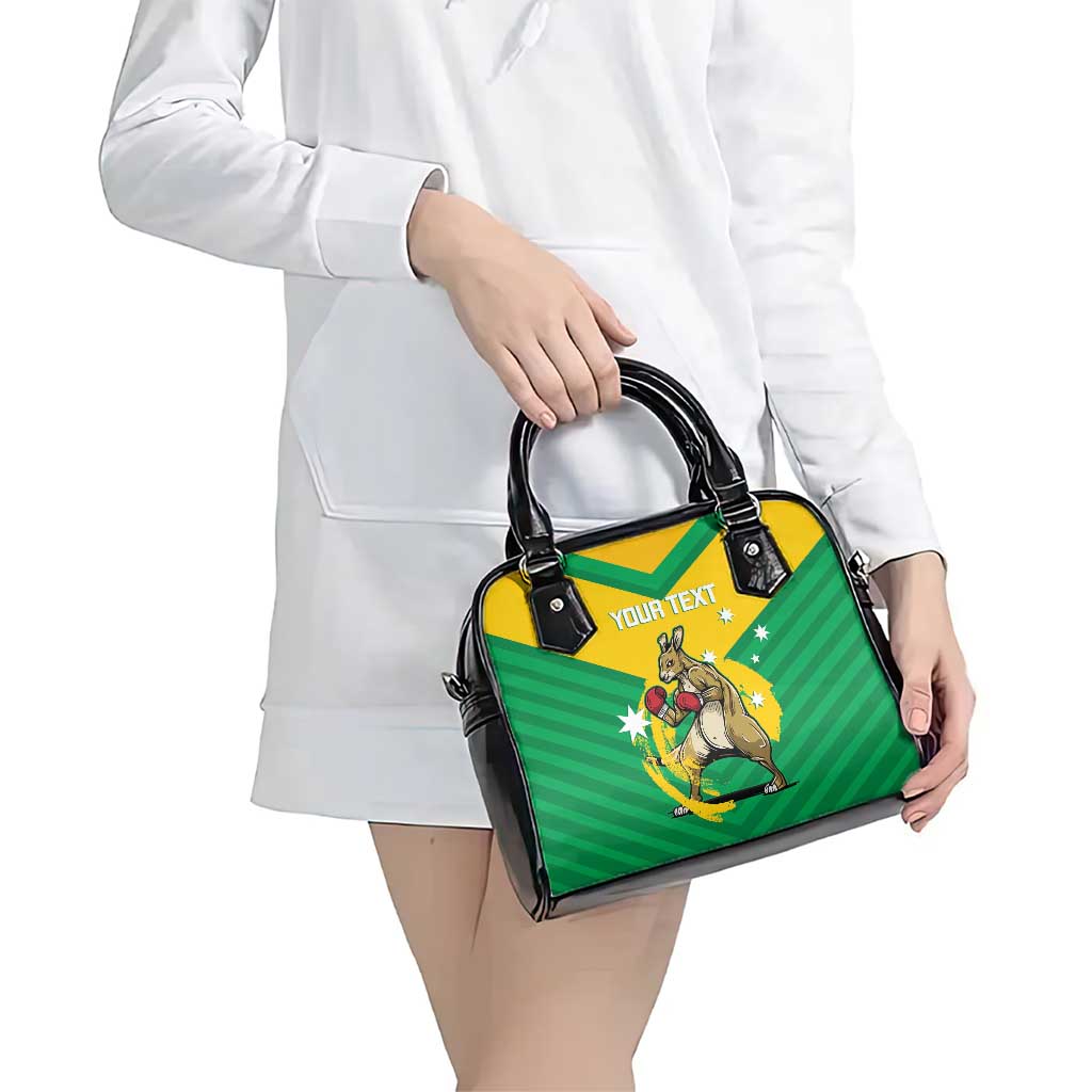 Personalised Australia Boxing Kangaroo Shoulder Handbag Aussie Pride National Color