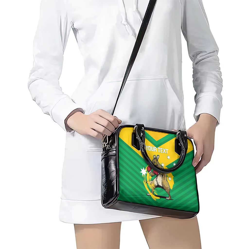 Personalised Australia Boxing Kangaroo Shoulder Handbag Aussie Pride National Color