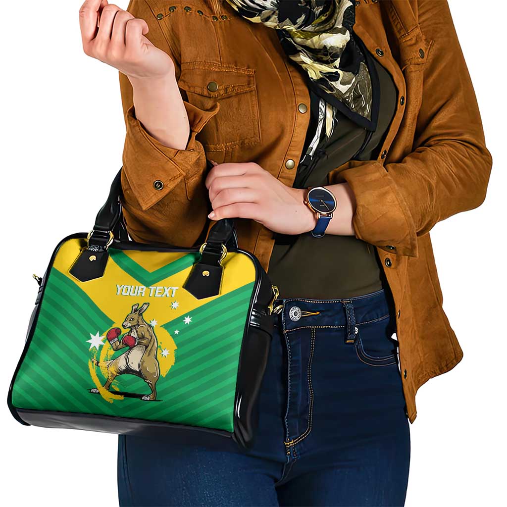 Personalised Australia Boxing Kangaroo Shoulder Handbag Aussie Pride National Color