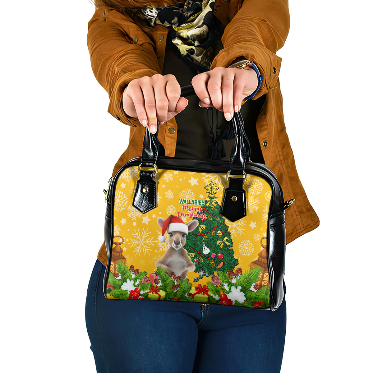 personalised-wallabies-rugby-christmas-shoulder-handbag-merry-xmas-with-australian-kangaroo