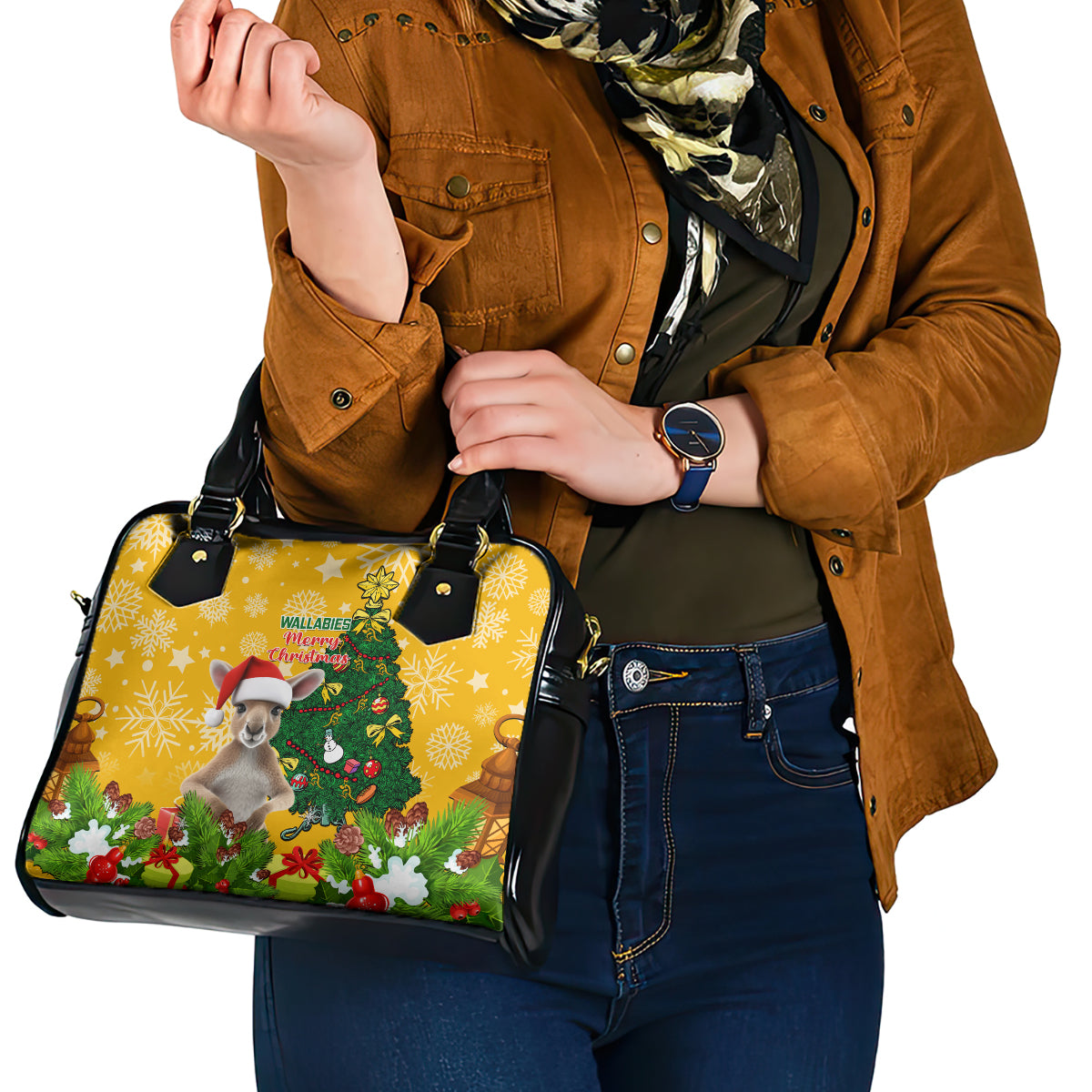 personalised-wallabies-rugby-christmas-shoulder-handbag-merry-xmas-with-australian-kangaroo