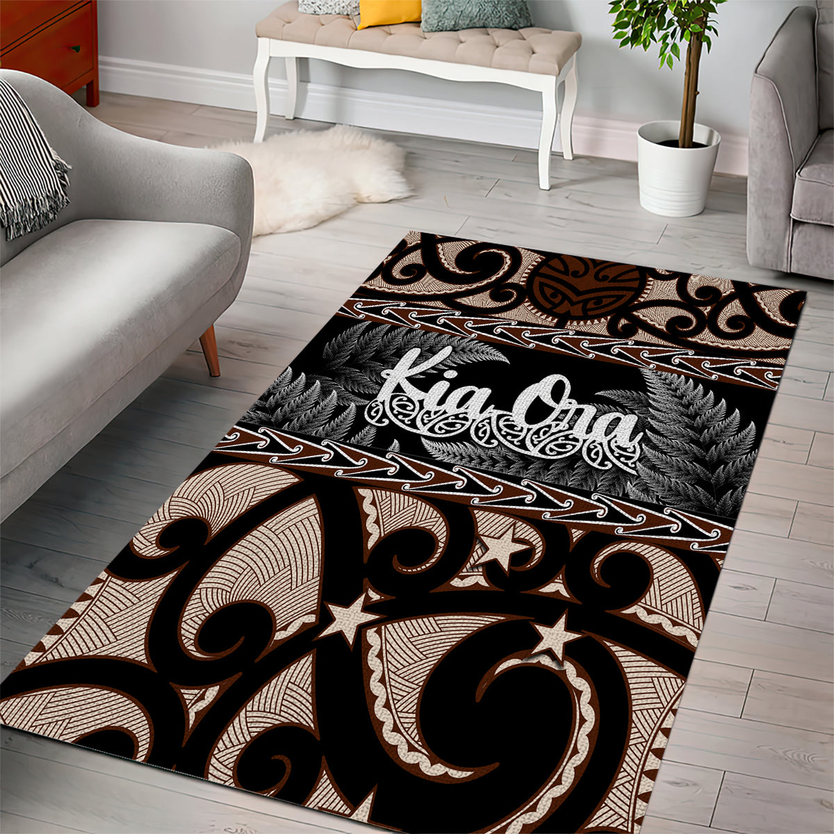 kia-ora-new-zealand-area-rug-aotearoa-proud-maori-with-silver-fern